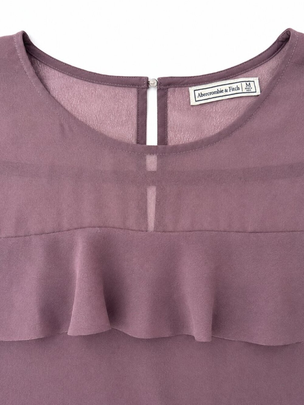 Abercrombie & Fitch Lavender Long Sleeve Blouse (Size M) - Picture 3 of 6
